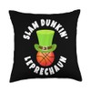 Ball Handlers: Slam Dunkin Leprechaun Basketball Throw Pillow
