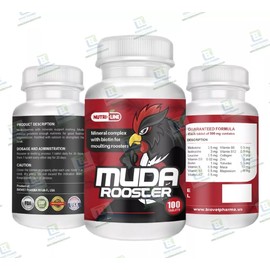 VITAMINA PARA CUIDADO DE PLUMA PICO HUESOS PARA GALLOS, POLLOS MUDA 100 TAB