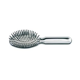 Kooh-I-Noor Oval Cushion Brush Small With Picchi Cylindrical Plastic Colour Chrome COD 7109KK