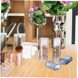 COHEALI Organizer Bins 8 Pcs Cotton Swab Storage Boxes Desk Organizer Storage Box Floss Picks