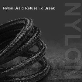 bestdo 2 Pack USB C to USB C Cable Anti-Break USB Type-C Nylon Braided Cord Compatible for Galaxy S20+ S20 Note 20 MacBook Air/Pro 13” 2020/2019/2018 and USB-C Phone/Laptop