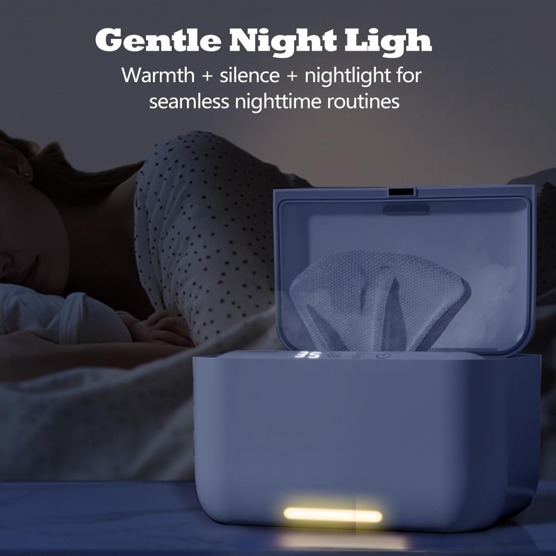 jjojcll Wipe Warmer,Baby Wipe Warmer Dispenser,Large Capacity Wipe Holder Box