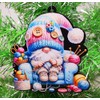 Knitting Gnome Ornament Resin