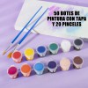 6pcs 5ml 50 Tiras De Pintura Vacías, Botes Tazas De