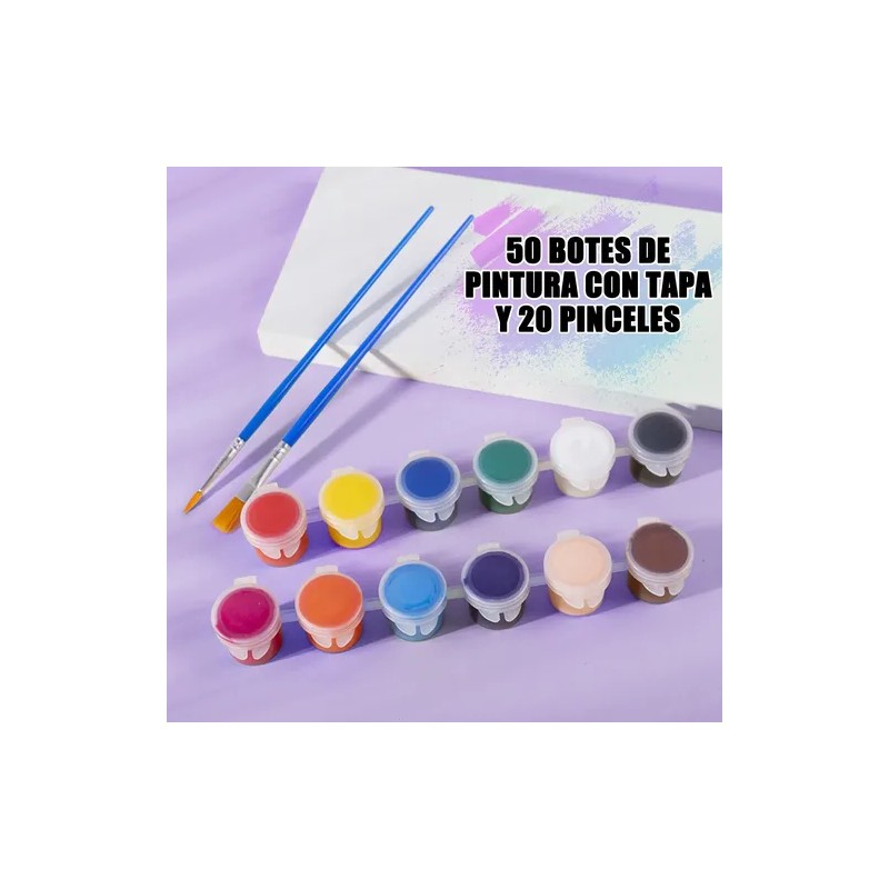 6pcs 5ml 50 Tiras De Pintura Vacías, Botes Tazas De