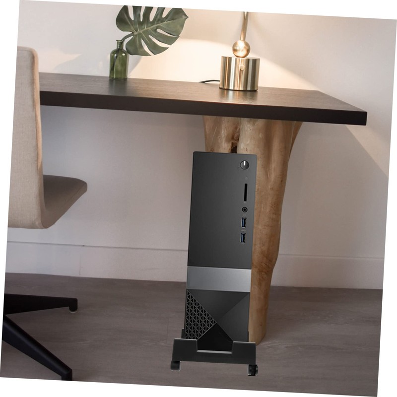 Operitacx Computer Host Holder Tower Desktop Computer CPU Cart Stand