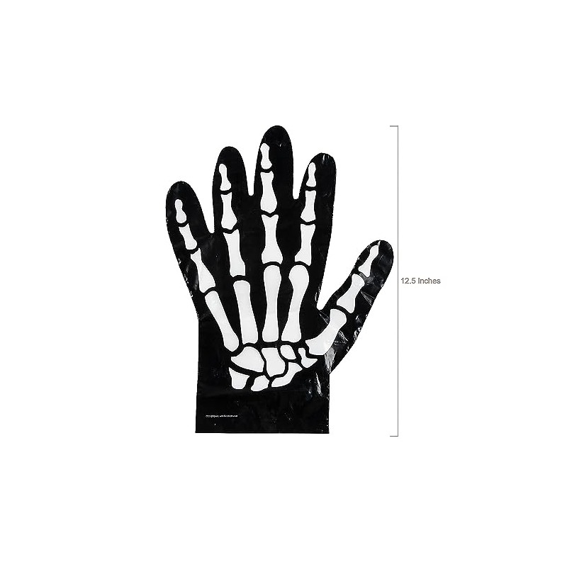 Fun Express Skeleton Hand-Shaped Goody Bag - 12 Pc
