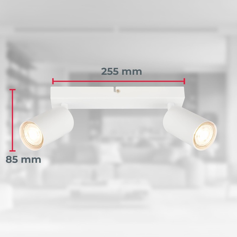 B.K.Licht - EEK A LED Ceiling Light Swivelling 3000 K