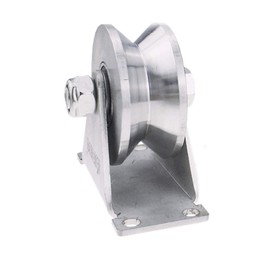 Chiloskit 304 Stainless Steel Tripod Pulley Wire Rope Lifting Bearing Pulley Hanging Wheel with Bracket, Sliding Doors Track Wheel Pulley Hardware,430kg 950 lbs Capacity (2.7")