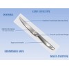 TAFAAL Set of 12 Stainless Steel Steak Knives, Corrosion Resistant,