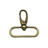 Wuuycoky Bronze 1" Inner Diameter Oval Ring Small Olive Buckle