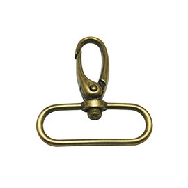 Wuuycoky Bronze 1" Inner Diameter Oval Ring Small Olive Buckle Lobster Clasps Swivel Snap Hooks Pack of 10
