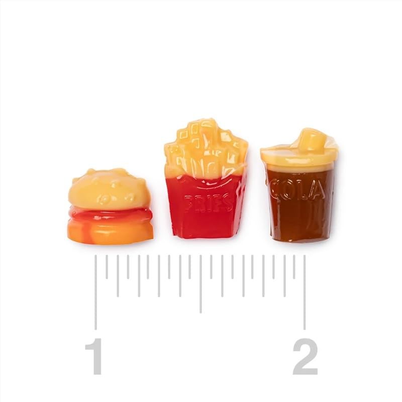 Bayside Candy Gummy Fast Food 3D Gummies – Assorted Fruit-Flavored