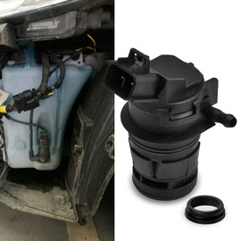 deemars Windshield Washer Pump Replacement OEM#85330-60190, 85330-AE010 with Grommet, Windshield Wiper Pump Compatible with Toyota Lexus Mazda Honda, Standard Windshield Washer Fluid Pump