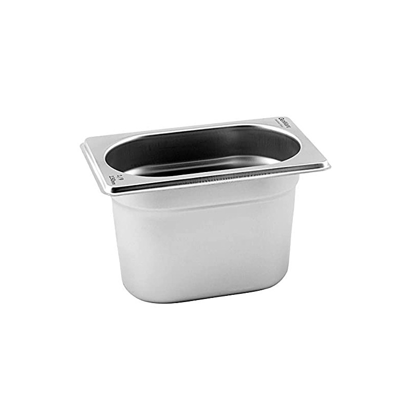 Genware GN19-100 Gastronorm Pan, 1/9, 100 mm Deep