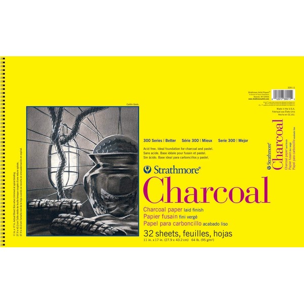 Pro-Art-Blocco di carta carbone Pro a spirale, 28 cm x 43 cm, 32 fogli
