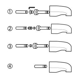 Plumb Pak PP825-33 PP825 Universal Fit Bath Tub Spout, without Diverter, Polished Chrome