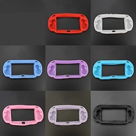 Silicone Rubber Cover Case Shell Soft Protector Cover Case Skin for PS Vita 1000 PSV 1000 Replacement (Black)