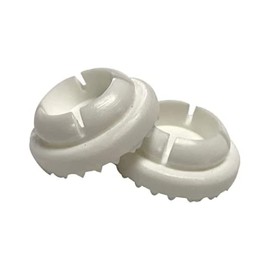 1" Specialty Wrought Iron Chair Cup Glide, Protect Your Outdoor Furniture, Furniture Sliders, Floor Protector, Pack of 16, White