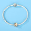 Rose Gold Letter Charms Solid Sterling Silver Initial A-Z Alphabet
