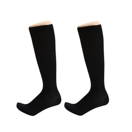 Compression Socks, Men's, Compression Socks, Night, Standing, Airplane, Large Size, Men's, Calf Support, Socks, Sleeping, Sleeping, Set of 2, black