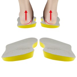 X-Leg Countermeasure, Insole, Shock Absorption, Anti-Fatigue, Improves Arch Type, Reduces Foot Pain, Knee and Lower Back Burden, Arch Foot Massage Unisex, Kids, Size M, 9.4 - 10.0 inches (24 - 25.5 cm)