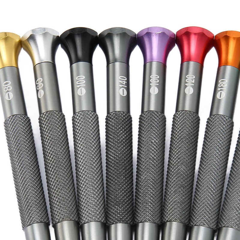 8 Pcs Watch Screwdriver Set 0.6 To 2mm Precise Slot