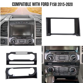 Jimen Compatible with Ford F150 2015-2020, 11PCS Interior Trim Kits - Console Navigation Panel Trim, Dashboard Cover Instrument Panel, Air Vent Panel