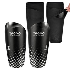 TAGVO Soccer Shin Guards for Kids Youth, Shin Pads and Shin Guard Sleeves with Optimized Insert Pocket, Protective Soccer Equipment for Boys Girls Men