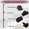 12 in Inside Classic Ribbed Profile Foam Closure Strip for