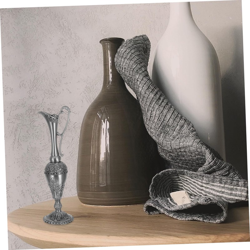 ULTECHNOVO Elegant Silver Plated Holy Water Container Luxurious Design for