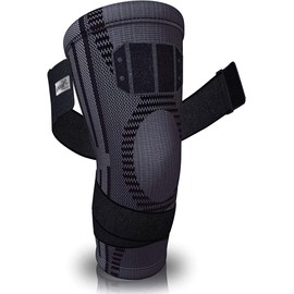 Pure Support Knee Brace Sleeve | with Strap Compression Patella Stabilizer for Meniscus Tear | Arthritis Pain | Running | Football | Crossfit | Sports | Gym | Women | Men