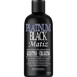 VIVONATURAL  Platinum Black Matizador Gris Plata Cabello Rubio Plata