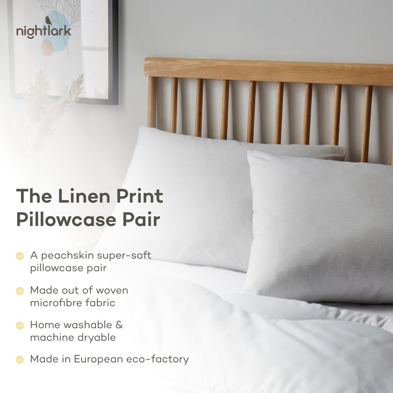 Night Lark - Pillowcase Pair - Linen Collection - Super