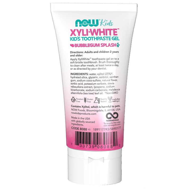 NOW Solutions, Xyliwhite™ Toothpaste Gel for Kids, Bubblegum Splash Flavor,