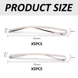 Pack of 10 Hair Clips, French Hair Clips for Women, Non-Slip Hair Clips, Hair Metal Tools, Hair Clips for Women with Fine Hair, Hairstyle Accessories