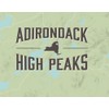 Adirondack High Peaks Map 11x14 Print (Sage)
