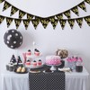 70th Birthday Bunting Black Gold Bunting Decoration Fabric Garland Banner