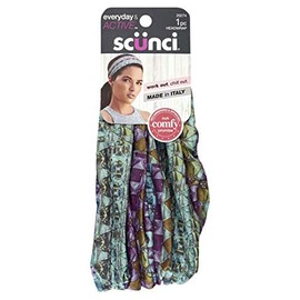 Scunci Everyday & Active Tie-Dye Wide Head wrap Headband Cover Band Made In Italy