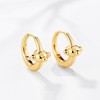 FETTERO 14K Gold Plated Earrings for Women Gold Huggie Hoops
