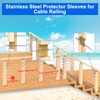 BLIKA 65 Pack Stainless Steel Protector Sleeves for 1/8" 5/32"