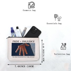 KUIYAI Literarisches Zitat "You Have Bewitched Me, Body and Soul Reißverschluss-Tasche für Buchliebhaber, Buchgeschenk, Korpus und Souluk, modisch