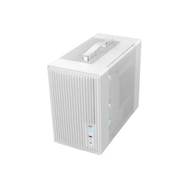 Bluegears b-Pellucid Mini White Gaming MicroATX Case with USB C. Support up to 6 x 120mm fans for Extreme Cooling with Tempered Glass side window. Carrying Handle for Portability to any BYOC Lanparty.