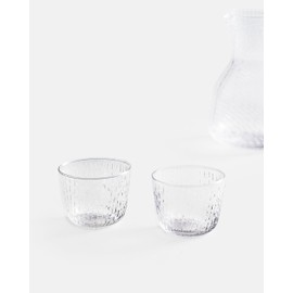 MARIMEKKO Syksy Glass Tumblers — Refine Your Kitchen Décor with Our Iconic Glassware — Stylish & Mouth-Blown Drinking Glasses Set of 2 (7 oz - 3.3” Diameter)