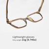 TigerKui blue light blocking glasses (Brown)