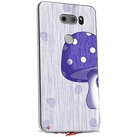 WraptorSkinz Skin Decal Wrap Compatible with LG V30 Mushrooms Purple