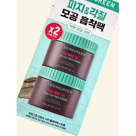 Bring Green Tea Tree Cica Pore Clay Pack 120g+120g double plan / 브링그린 티트리 시카 포어클레이팩 120g+120g 더블기획