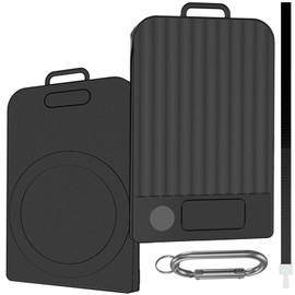 GYOKUYU For PLAUD Note Pro/PLAUD Note Protective Cover (Built-in Magnetic Ring) with Carabiner, Neck Strap, Anti-Lost, PC Material, Lightweight, Simple Design Protective Case (Black)