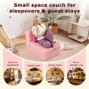 HILERO Folding Convertible Sofa Bed, Sleeper Chair for Guest, Single,