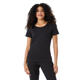 32 DEGREEES Women’s Cool Fitted T-Shirt | Lightweight| Quick Dry | Fitted, Black, Large